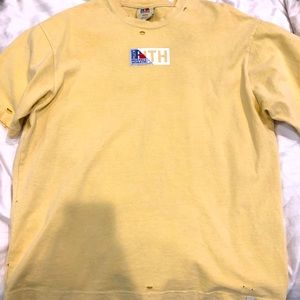 Kith x Russell Athletic mustard shirt